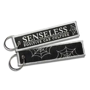 Spider Web Jet Tag Car Keychain
