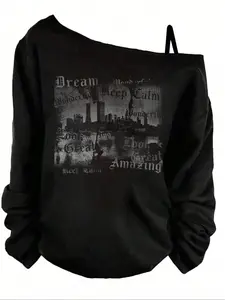 Women's Y2K Style Spaghetti Strap Long Sleeve Top Set, Adjustable Shoulder Straps, Casual Fitted Design, Perfect for Spring & Fall