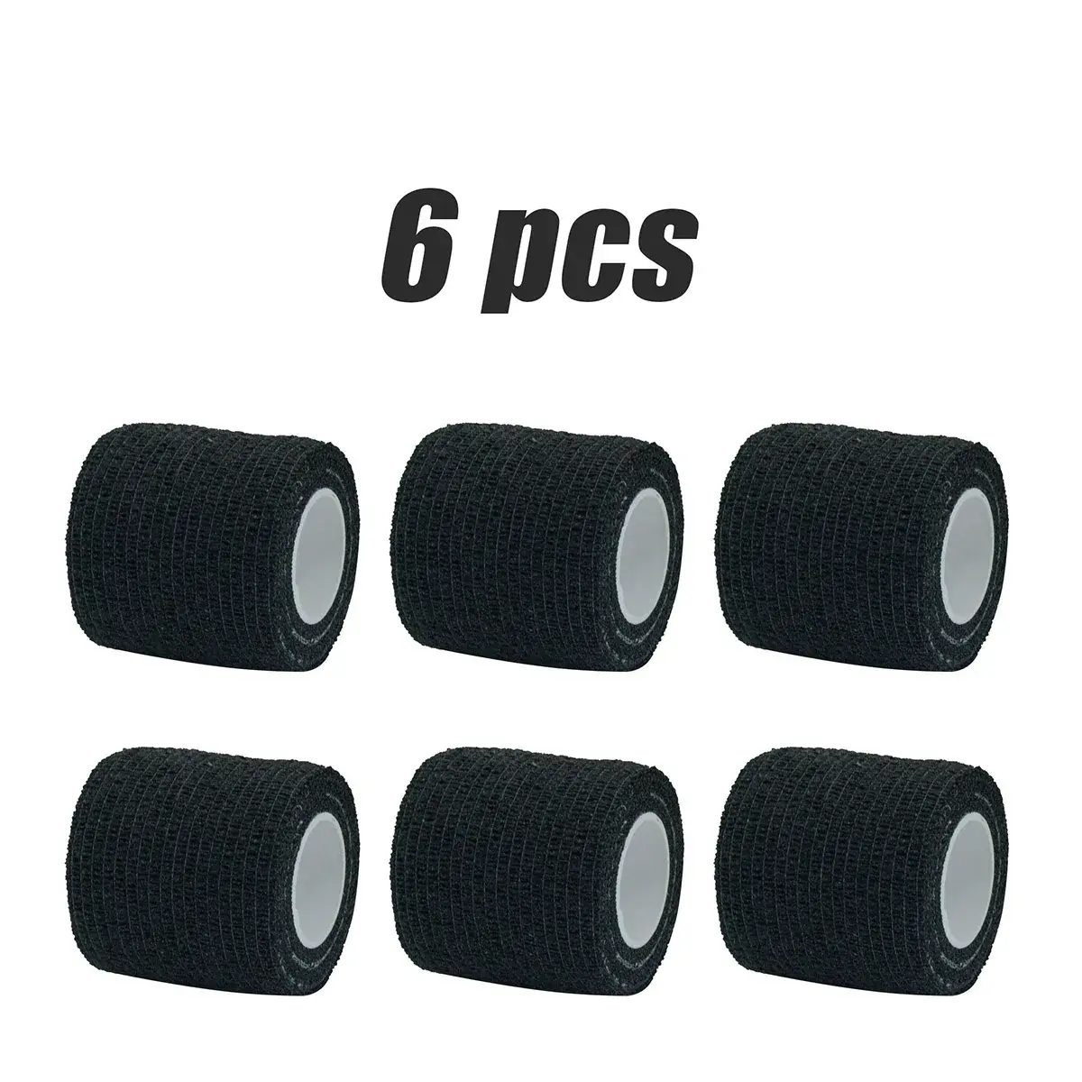 6pcs Self-Adhering Care Bandage, Fixing Bandage, Animal Bandage, Hand-Tearing Waterproof Elastic Bandage for Pets, 5 cm x 4.5 m sohochic