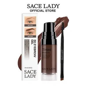 SACE LADY 3D Eyebrow Gel 6ml Lasting 24H Waterproof Smudge-proof Tinted Brow Cream Makeup Kit SACE LADY 3D Eyebrow Gel 6ml Lasting 24H Waterproof Smudge-proof Tinted Brow Cream Makeup Kit