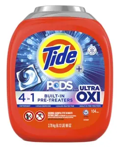 Tide Laundry Detergent Pods – Deep Clean + Stain Removal – 104 Count