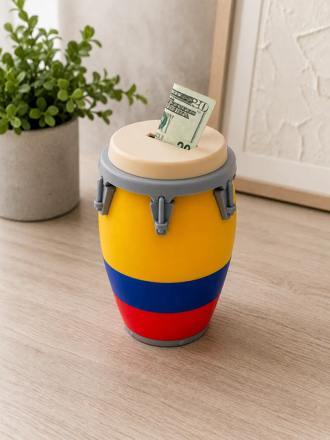 Conga Piggy Bank & Can Holder