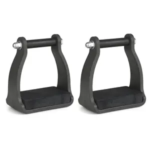 3-Inch Lightweight Polymer Resistance Trail Stirrups, Equestrian Supplies