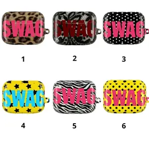 SWAG AirPods Case, SWAG Combo Airpods Case for all Airpods Gen 1 2 3 4 & Pro 1, 2, 3 Aesthetic AirPods Case Cover Protective 7Z1N1U