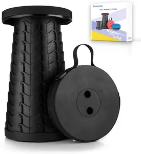 Folding Portable Stool Heavy Duty Collapsible Seat 400lbs Capacity for Camping, Fishing & Outdoor Use