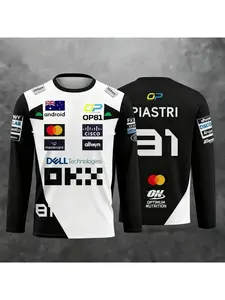 2025 New Racing-Style Long Sleeve T-Shirt|extreme Sports Racing Suit|breathable Long Sleeve Sportswear|mountain Bike Clothing