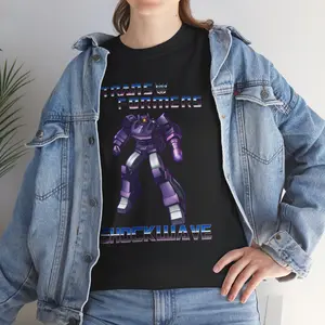 G1 Transformers Shockwave Graphic Tee, Transformers T-Shirt, Unisex Cotton Shirt, Autobots, Decepticons, Cybertron Tee, Robot Cartoon Tee Casual Classic