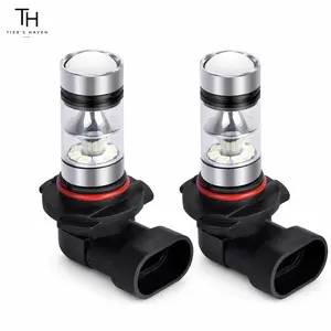 Tier's Haven 9006 HB4 9012 LED Fog Light Bulbs 2 Pack, 100W Cree LED High Power, 8000K Ice Blue Fog Lamp Replacement for DRL Driving Lights, Car Lighting Accessories