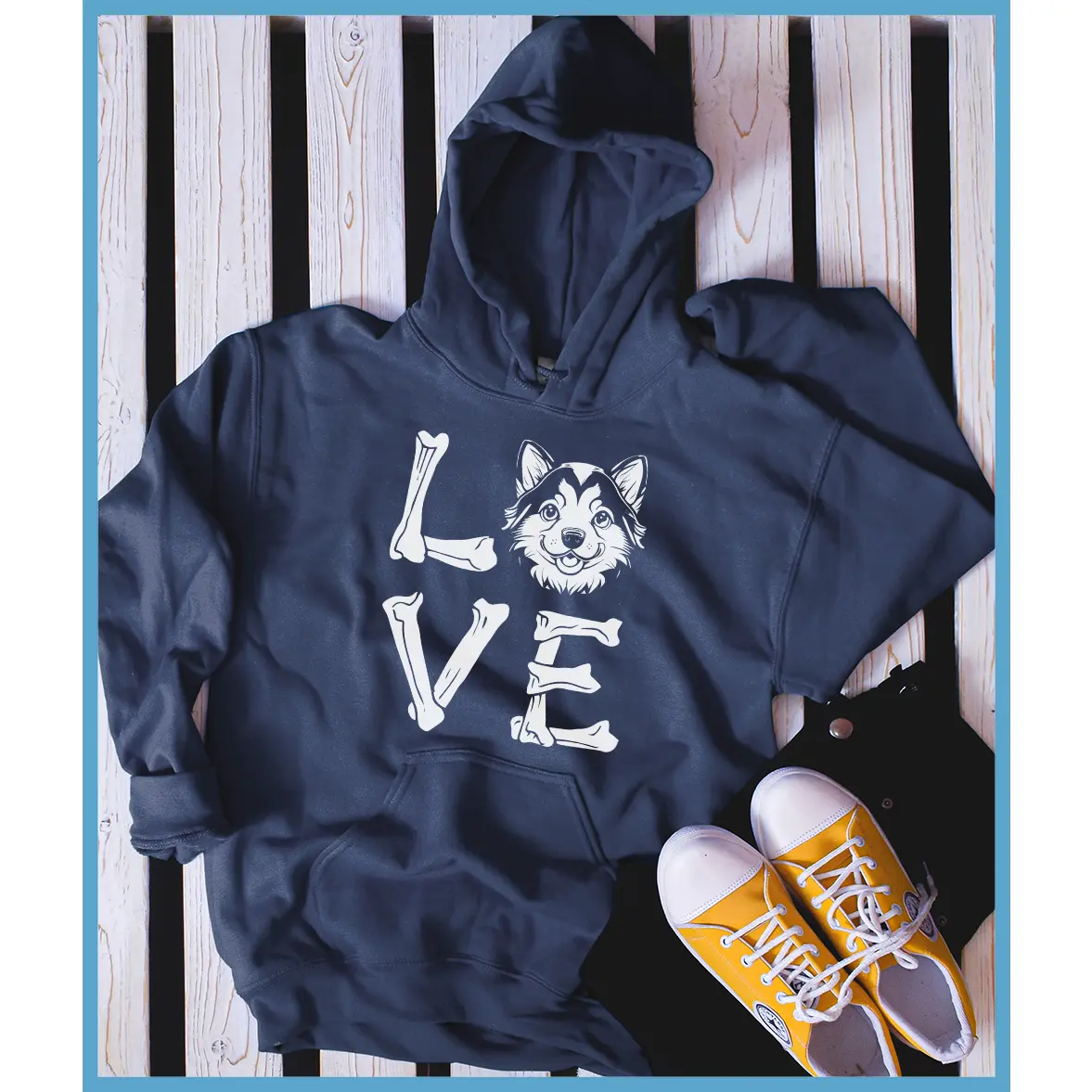 Love Siberian Husky Hoodie