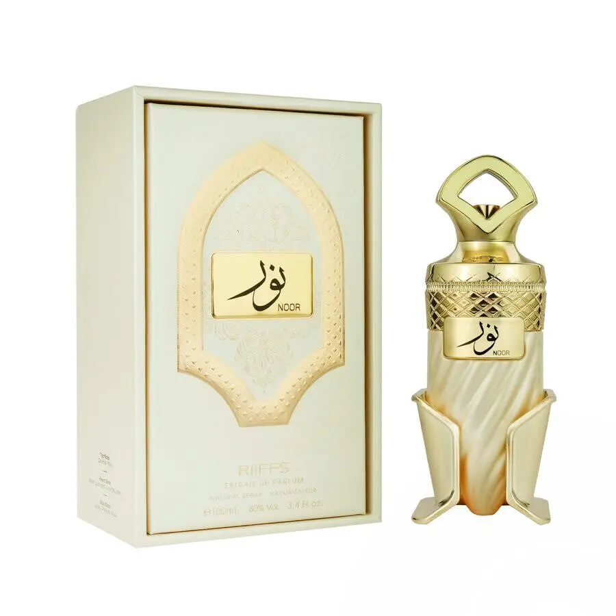 Riiffs Noor Extrait de Parfum 100ml 3.4oz | Creamy Caramel Milk Vanilla Praline Gourmand Perfume | Long Lasting Sweet Cozy Fragrance for Women & Men | Inspired by Bianco Latte | Luxury Unisex Spray Gift