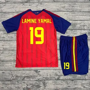 Spain No. 19 Lamine Yamal Soccer Jersey – Premium Breathable Football Shirt for Men & Women