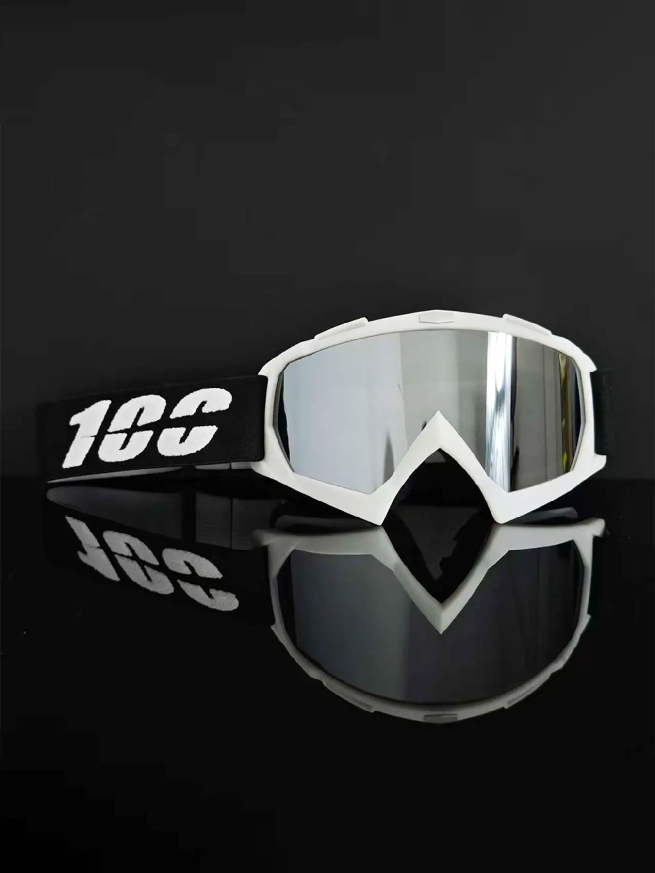 White frame silver glasses