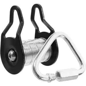 Heavy Duty Durable Slackline Pulley Kit, Zipline Accessory Slider Rope Pulley Mechanism for Backyard Outdoor Recreation Activities
