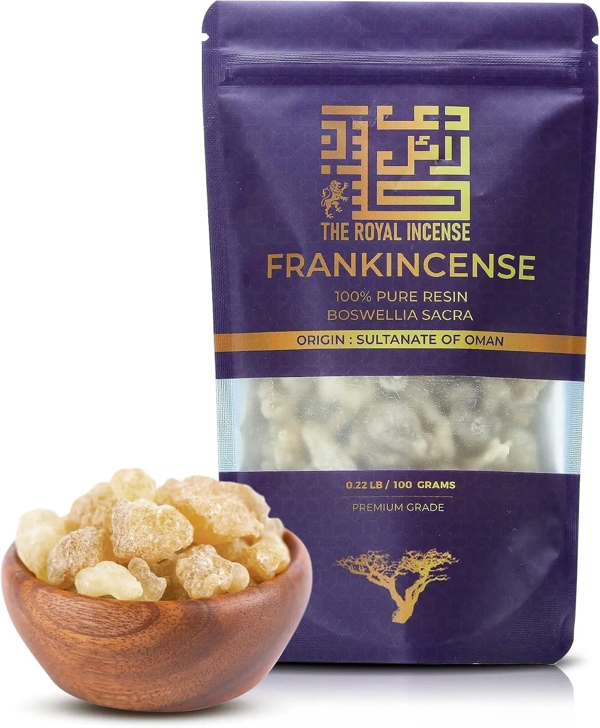 Frankincense Resins | Boswellia Sacra Frankincense Incense |Chruch Incense Olibanum Gum Bulk |Luban 100 Grams (3.5 Ounce)