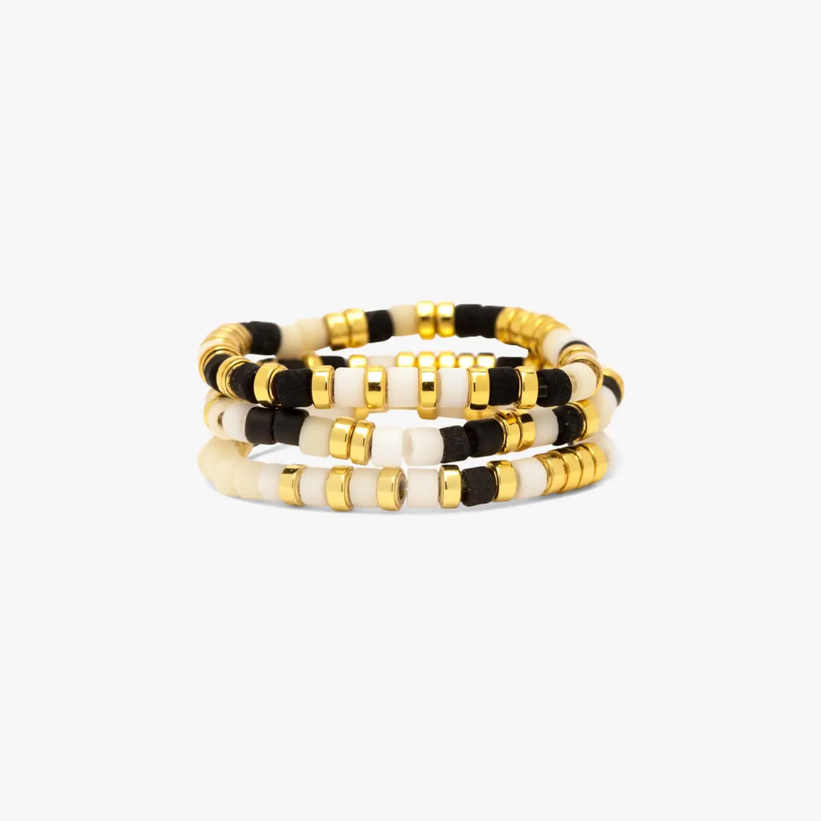 Monochrome Stretch Ring Set of 3 Monochrome Stretch Ring Set of 3