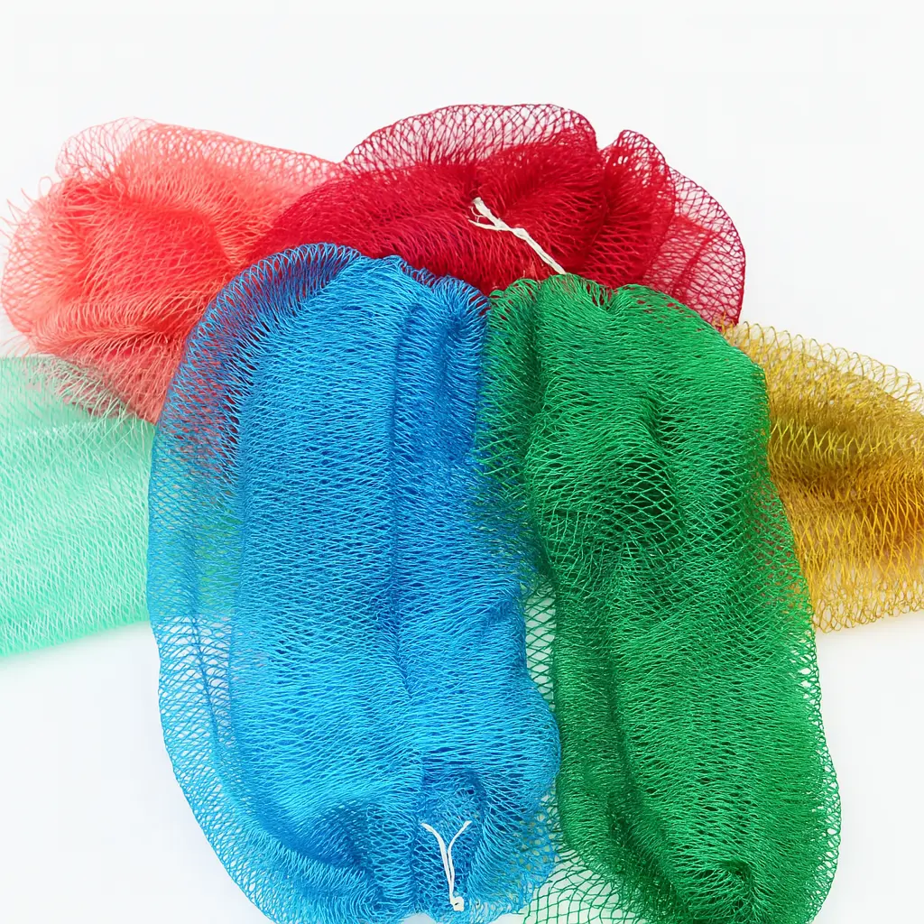 Ammoya Naturals African Exfoliating Net Sponge for Sensitive Skin, 45" Long african net sponge Lightweight Shower Personal Bath Accessory Smooth