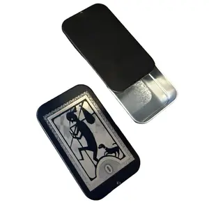 Tarot Card Laser Engraved Tin Container | Otaku Gift, Anime Accessory, Gift for Him, Gaming gift,EDC, Stash Box