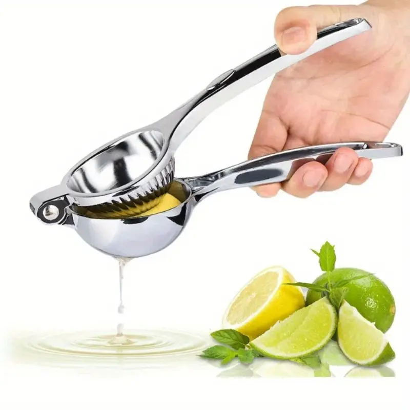 1pc Stainless steel manual lemon juice extractor - an easy-to-use citrus juice extractor suitable for fresh oranges and lemon juice, a must-have in the kitchen, Kitchen gadgets