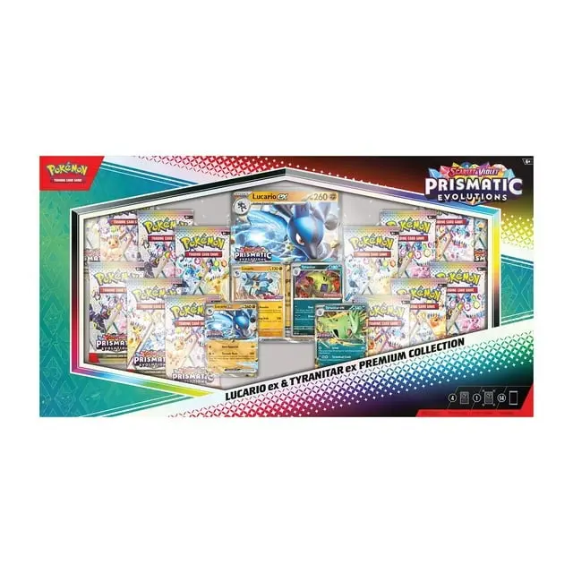 Pokémon Lucario Ex & Tyranitar Ex Premium Collection - Prismatic Evolutions