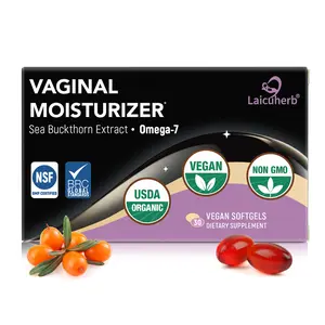 Laicuherb Moisture Oral Soft Gel Capsules for Dryness & Moisture, Organic Sea Buckthorn Oil Capsules Nourishing Wetness & Hydration, USDA-Certified Women's Sea Buckthorn  Moisturizer Omega 3-6-7-9