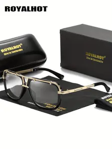 1 Pair Summer Top Bar Design Trendy Casual Sunglasses, New Personality Travel Accessories for Women & Men, Lightweight and Durable for Outdoor Sun Protection Glasses for Daily Use, Trendy Styling Sunglasses
