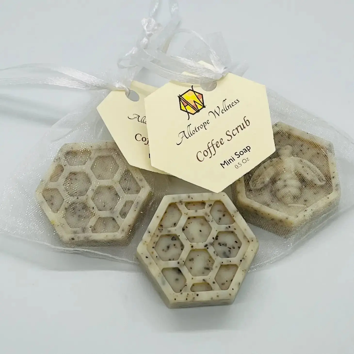 Coffee Scrub Exfoliating Mini Soap