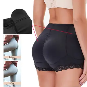 Butt Lifter Shorts Hip Pads Panties Fake Ass Body Shaper Women Buttocks Panties Padded Boxer Shapewear Booty Lift Plus Size