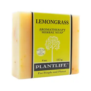 Plantlife Lemongrass Bar Soap – Natural Herbal Body Bar, Handmade & Plant-Based
