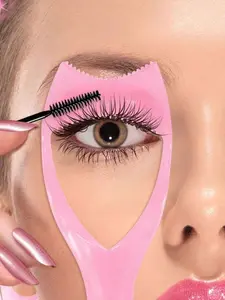3pcs, Three-In-One Mascara Applicator, Eyelash Auxiliary Device,Auxiliary Device Suitable For Beginners To Perfectly Apply Eyelashes And Eyeliner, To Create Naturally Non-Caking Eyelashes, Mascara Shield Applicator For Eyelash Protection