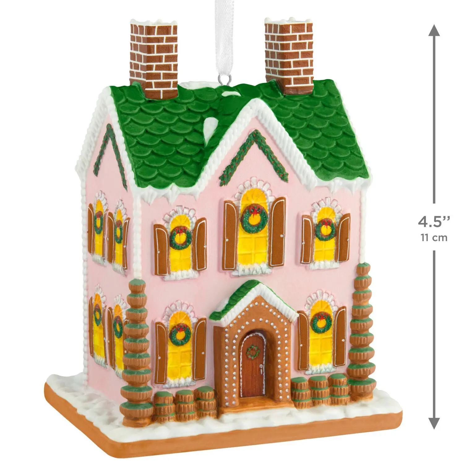 ORNAMENT-GORGEOUS GINGERBREAD HOUSE