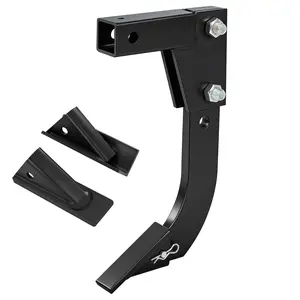 Sweetcrispy Hitch Mounted Ripper Middle Buster Plow for ATV/UTV Tractor - 2" Receiver, 16" Shank Rigid Drop Shank, Replaceable Tooth, Adjustable Depth, Alloy Steel, Corrosion Resistant