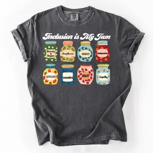 Comfort Colors Inclusion Shirt, Neurodiversity T-Shirt, Inclusion Is My Jam, Special Education Teacher, Autism Awareness, Autism Teacher, Inclusion Teacher Fit Top