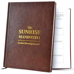 Sunrise Manifesto: Daily Morning Guided Journal for Gratitude, Mindfulness, Wellness, Self Care for Women & Men - 5 Minute Reflection Journal