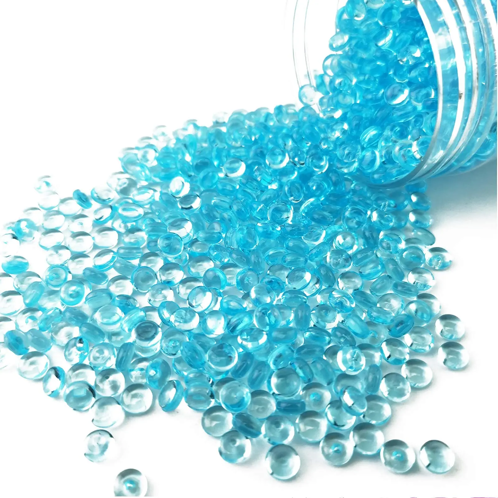 5500 Pieces Micro Flat Marbles Mini Acrylic Fake Gems for Glass Vase Fillers