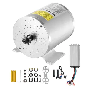 VEVOR 2000W Electric Brushless DC Motor Kit - 48V 4300rpm Motor with Upgraded Speed Controller and Throttle Grip Kit for Go Karts E-Bike Motorcycle Scooter DIY
