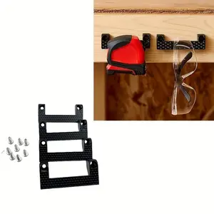 4 Pack Tape Measure Holder - Garage Organization Tool Storage Tool Rack - Tool Holder for Ladders, Workbench Power Tools