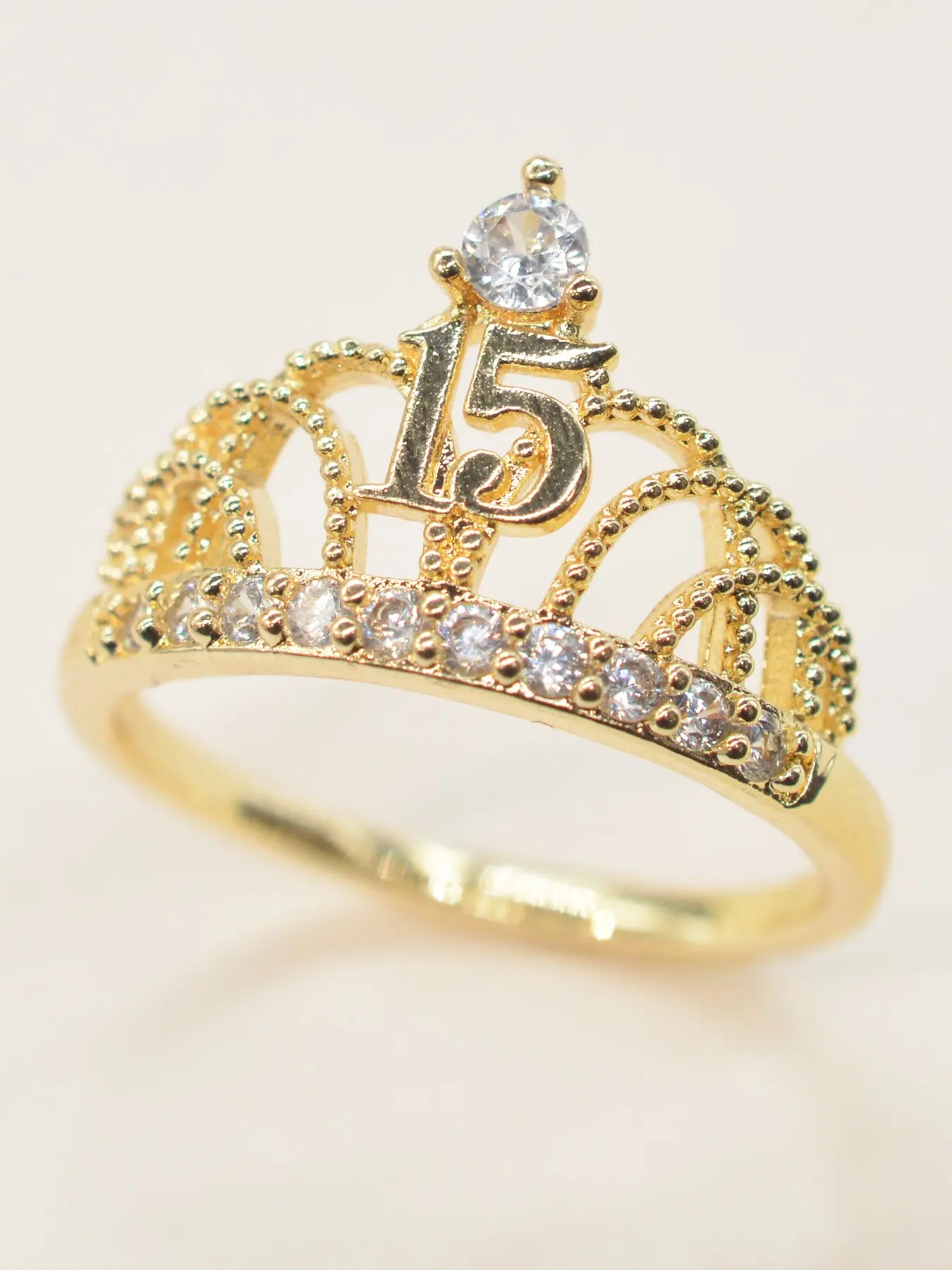 Elegant Princess Crown Zircon Ring for Women, Fashionable Jewelry, Jewelry Rings, Perfect Gift for 15th Birthday, Anniversary, Graduation, Valentine's Day, Daughter Girlfriend, Elegant Fashion Rings, Elegant Glittering Ring, Beautiful Rings