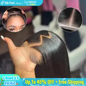 Bling Hair Wear and Go Glueless Human Hair Wigs Pre-cut Lace 7x5 Body Wave/Straight/Deep Wave Human Hair Wigs For Women Ready To Wear TikTokShopBlackFriday
