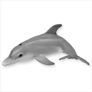 Real Planet™ Gray Dolphin Realistic Plush Stuffed Animal