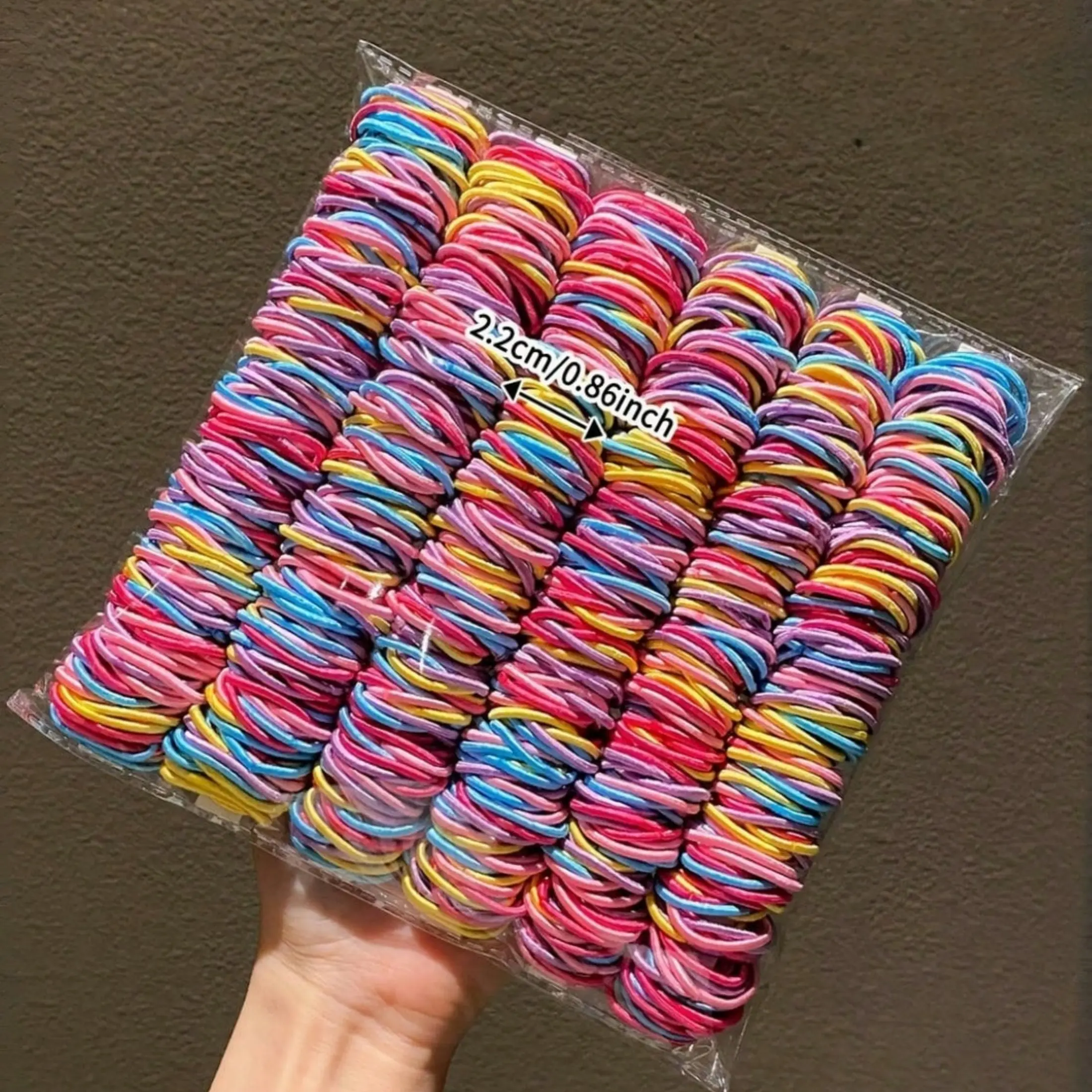 Women's 200pcs Hair Accessories Set - Assorted Colorful Hair Ties (Pink, Blue, Yellow, Purple + More) - Casual Hairstyling, Birthday Gifts, Accessories For Women, Scrunchie, Braids Hairstyles, Diy Crafts