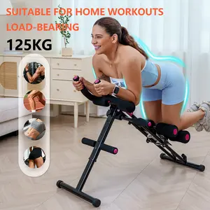 Magic BB Foldable Ab Workout Equipment for Home Gym, Squat machine For Abs, Ride & Rowing Machine for Botty Glutes Butt Thighs,Core Strength Trainer for Full Body Exercise ,High-Intensity Sit Up&Push Up Machine