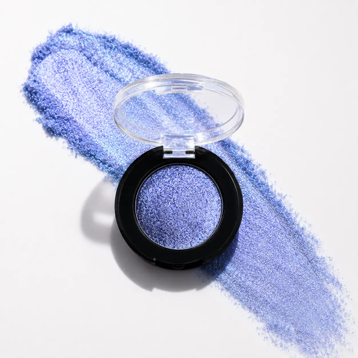 cytoix Witch's Iris Duochrome Single Eyeshadow, Long-Lasting Metallic Pressed Powder with Blue-Violet Shift