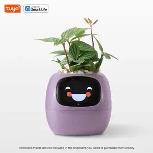 Tuya Ivy Smart Planter,Endless Fun over 49 Rich Expressions,7 Smart Sensors,Ai Chips Make Raising Plants Easy and Fun Does not apply