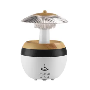 USB Plug-In Essential Oil Diffuser 450ML Cloud Humidifier Fragrance Aroma Humidifier Raindrop Filter with Music, Colorful LED Lights, Timer & Auto Shut-Off