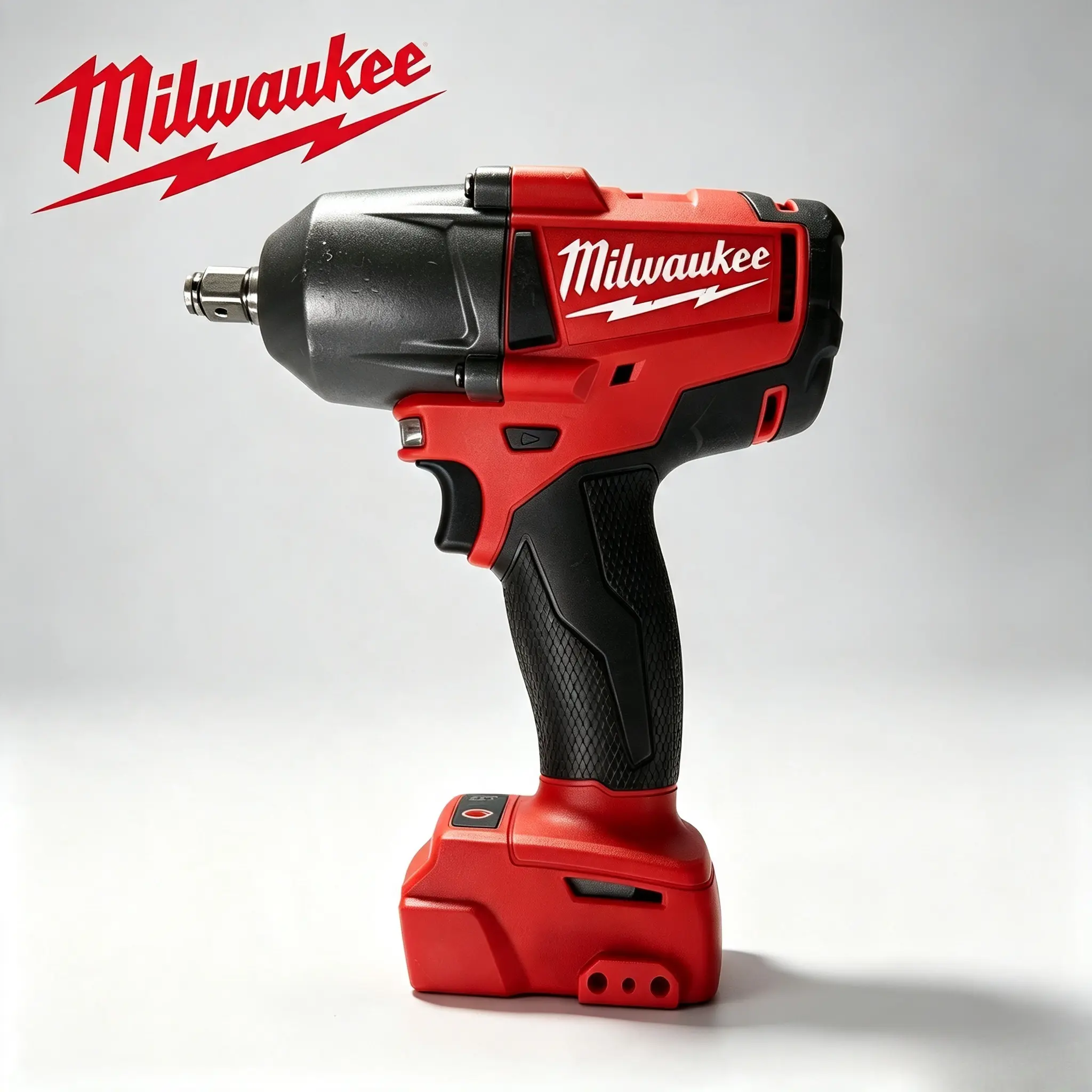 Milwaukee M18 2966‑20 Impact Wrench, 1‑2‑Inch Square Drive, 900‑Ft‑Lb Torque, Friction Ring, Belt Clip, Lanyard Loop, For Bolt Tightening, Nut Removal, Truck Repair, Mechanical Overhaul, Construction And Industrial Maintenance