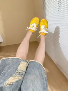 Dx325 Electric Carving Classic Three-Bar Type 2026 Unisex Couple Fashion Sports Trend Casual Sneakers, Flatform Rubber Sole, Low Top