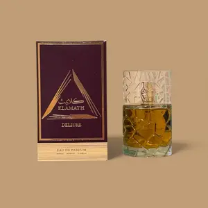 Klamath Deliure Eau de Parfum for Men 3.04OZ 90ML Woody & Warm Notes with Coffee Cardamom Ginger Vanilla Praline Cinnamon & Benzoin