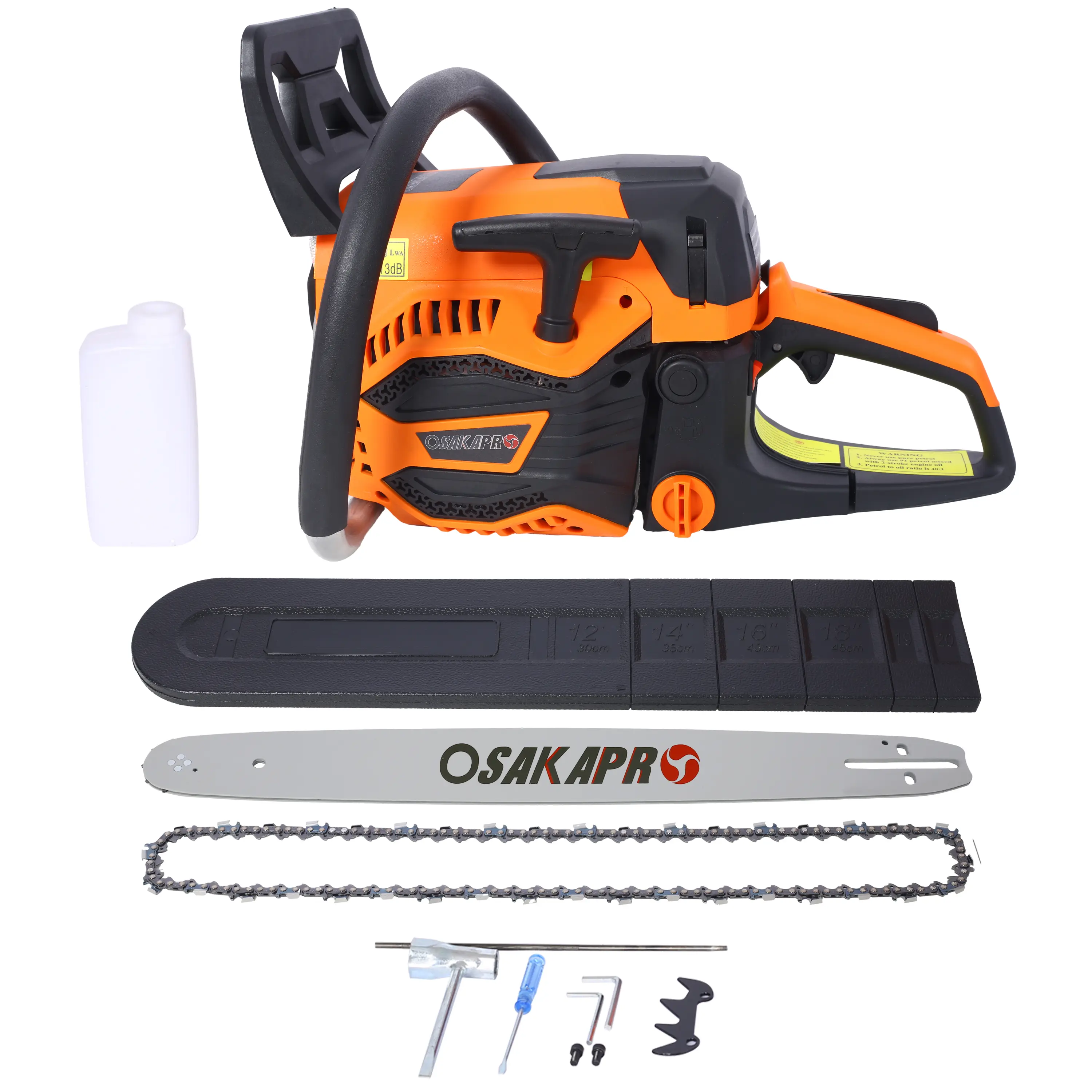 Donext Chainsaw, 62CC Gas Powered 20-Inch 2-Cycle Petrol Chainsaw, Handheld Gas Chainsaw for Tree & Wood Cutting, EPA Compliant