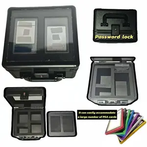 TSA-Approved Customs Lock Card Storage Box, Card Hobby Box, High-Quality Durable Solid Storage Case Suitable for PSA, BGS, FGS and SGC Cards, Featuring a Transparent Top Design to Meet Collectors' Requirements.