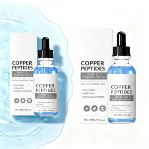 GHK-Cu Copper Peptide Hyaluronic Acid Facial Serum | Moisturizing, Firming, and Soothing Serum, suitable for sensitive skin and all skin types. Absorbs quickly, non-sticky, suitable for daily skincare, can be used morning and night.